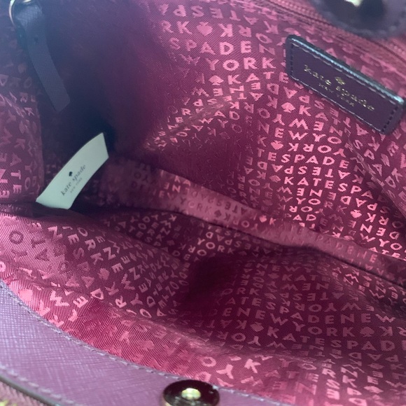 Kate Spade Plum Colored Purse - Picture 6 of 7